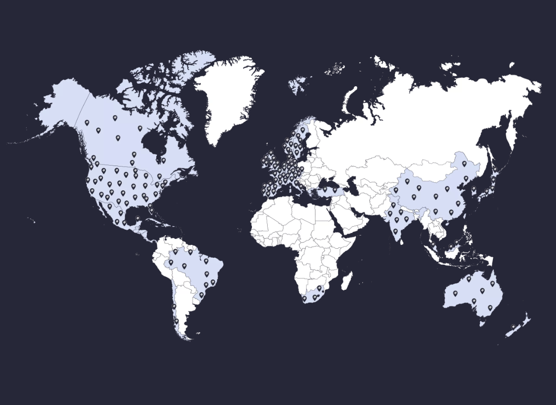 Chaos with Colors - Global Overview: Geographic Distribution of Our Partner Printers