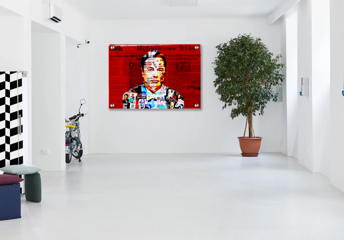 Commission one-of-a-kind acrylic pop art for commercial interiors — Chaos with Colors