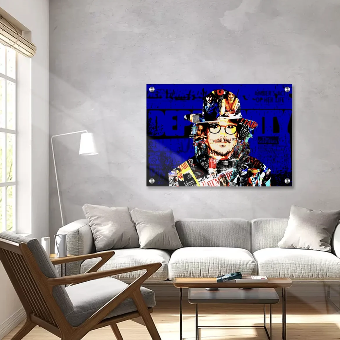 Acrylic pop art for interior designers — one-of-a-kind statement wall art by Chaos with Colors